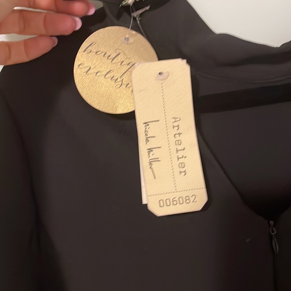 Nicole Miller Artelier shift dress with embroidery size 8 NWT mini - Picture 5 of 11